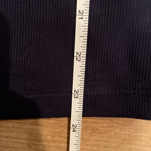 NWT GAP Womens cotton ribbed t blue white logo casual spring summer  SM - Picture 5 of 7